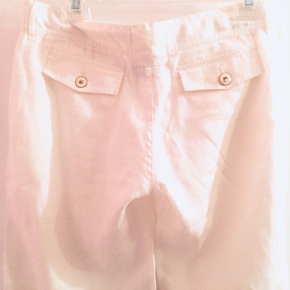 JUICY COUTURE CASUAL WHITE LINEN PANT SIZE S - Picture 1 of 8
